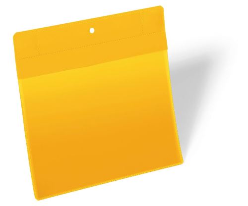 Neodymové magnetické pouzdro na dokumenty A5 na šířku 10ks žluté