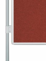 Oboustranná textilní tabule EkoTAB PARAVAN, červená 150x120cm