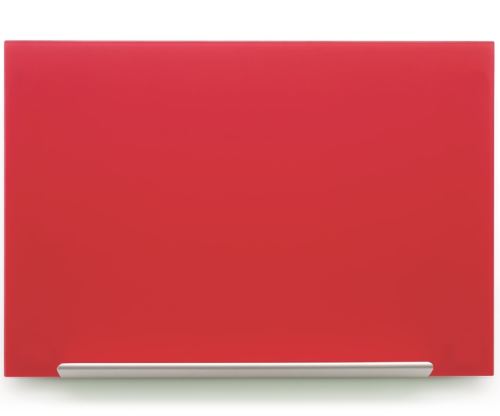 Skleněná tabule NOBO Diamond Glass, červená