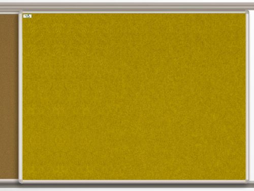 Textilní tabule EkoTAB pro lištový systém, žlutá