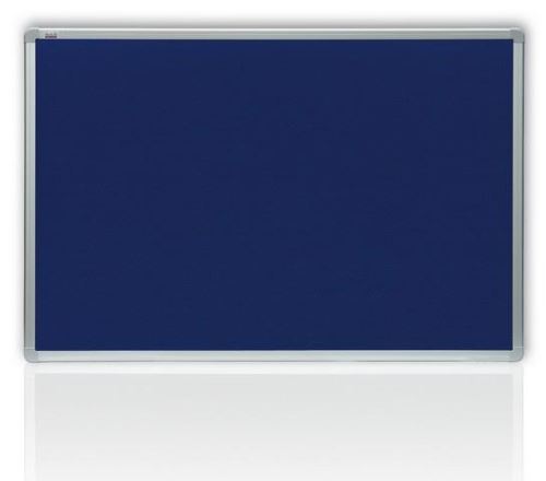 Filcová tabule OfficeTECH, modrá, hliníkový rám