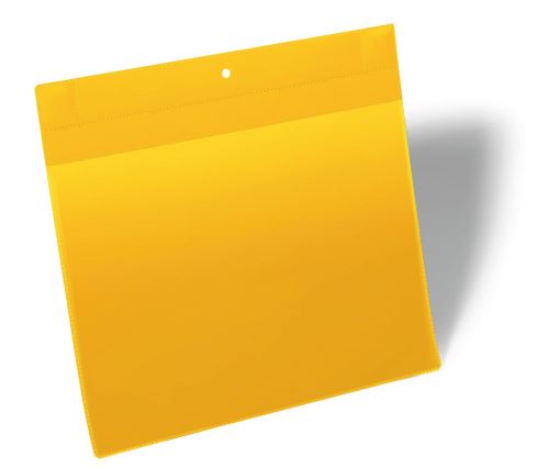 Neodymové magnetické pouzdro na dokumenty A4 na šířku 10ks žluté