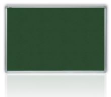 Filcová tabule OfficeTECH, zelená, hliníkový rám 150x100cm