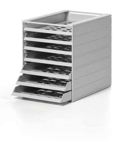 Zásuvkový box DURABLE IDEALBOX BASIC 7 šedý