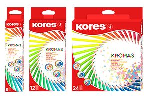 Trojhranné pastelky KROMAS 3mm 12 barev