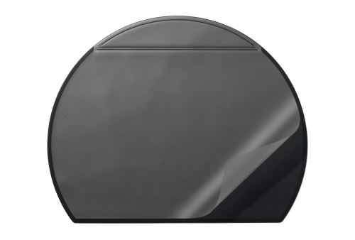 Půlkruhová podložka na stůl 650x520 mm s průhledným krytem