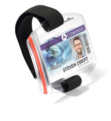Pouzdro na ID kartu OUTDOOR SECURE s pružnou páskou na paži, balení 10ks