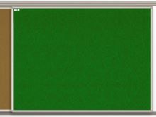 Textilní tabule EkoTAB pro lištový systém, zelená 120x120cm