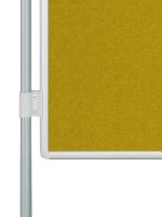 Oboustranná textilní tabule EkoTAB PARAVAN, žlutá 150x120cm