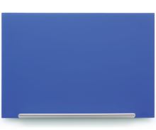 Skleněná tabule NOBO Diamond Glass, modrá 126x71cm