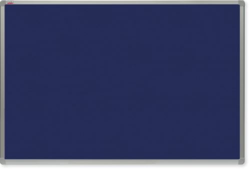 Filcová tabule OfficeTECH, modrá, hliníkový rám