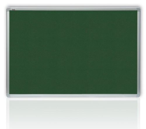 Filcová tabule OfficeTECH, zelená, hliníkový rám
