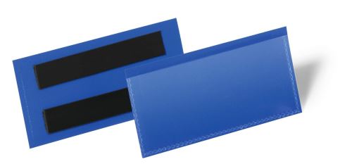 Magnetické pouzdro na etikety 100 x 38 mm 50ks tmavě modré