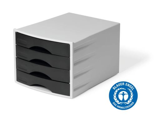 Zásuvkový box DURABLE ECO 4 šedý