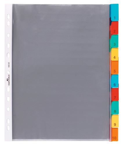 Rozdružovač A4 s 10 uzavřenými barevnými rozlišovači