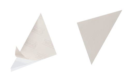Trojúhelníková kapsa Cornerfix® 125x125 mm samolepicí, balení 100ks