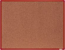 Korková tabule boardOK, červený rám 150x120xm