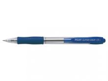 Kuličkové pero Pilot Super Grip tenký hrot (F) 0,7mm Modrá