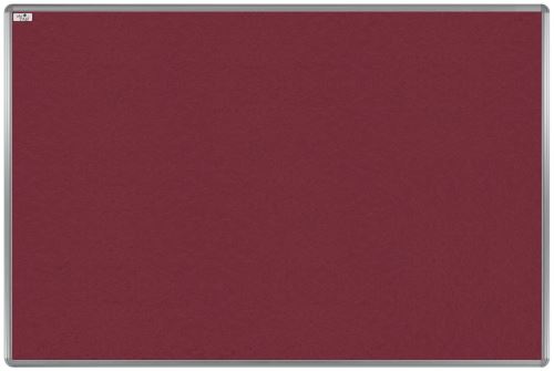 Textilní tabule EkoTAB, hliníkový rám, červená