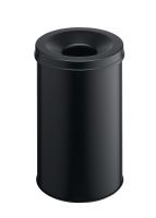 Odpadkový koš kulatý SAFE kulatý 30 l, Ø 315 mm černý