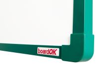 Magnetická tabule boardOK, zelený rám 120 x 90 cm