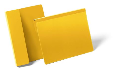 Závěsná kapsa na palety A4, formát na šířku 50ks žlutá