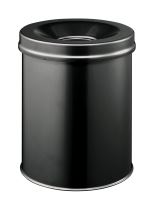 Odpadkový koš kulatý SAFE kulatý 15 l, Ø 260 mm černý