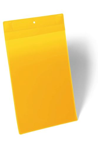 Neodymové magnetické pouzdro na dokumenty A4 na výšku 10ks žluté