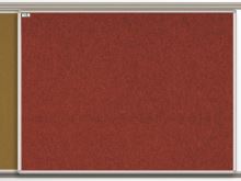 Textilní tabule EkoTAB pro lištový systém, červená 100x120cm