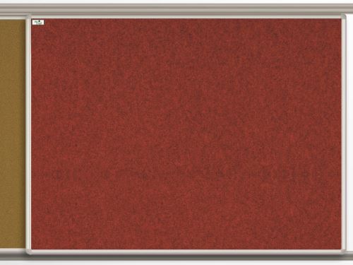 Textilní tabule EkoTAB pro lištový systém, červená
