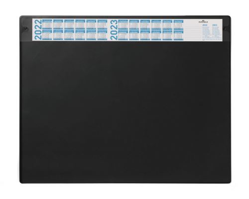 Podložka na stůl 650x520 mm s ročním kalendářem + výměnný potah černá