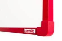 Magnetická tabule boardOK, červený rám 120 x 90 cm