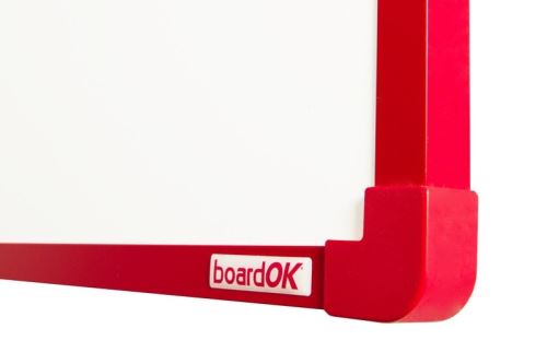 Magnetická tabule boardOK, červený rám