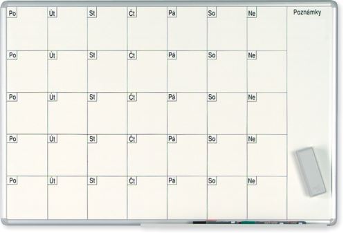 Plánovací tabule EkoTAB PRO, měsíční, 100x70cm