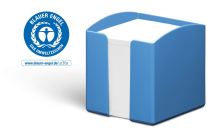 Poznámkový box ECO modrý