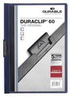 Rychlovazač DURACLIP® 60 A4, balení 25ks temně modrá