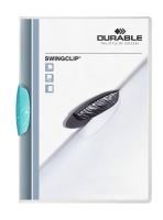 Rychlovazač SWINGCLIP® 30 A4 transparentní,světle modrá
