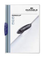 Rychlovazač SWINGCLIP® 30 A4 transparentní,tmavě modrá