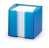Poznámkový box TREND transparentní modrý