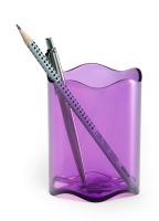 Stojánek na tužky TREND transparentní fialová