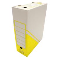 Archivní krabice na obsah s potiskem - žlutá